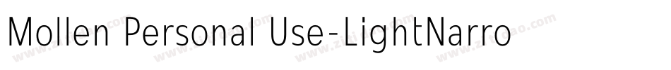 Mollen Personal Use-LightNarrow字体转换